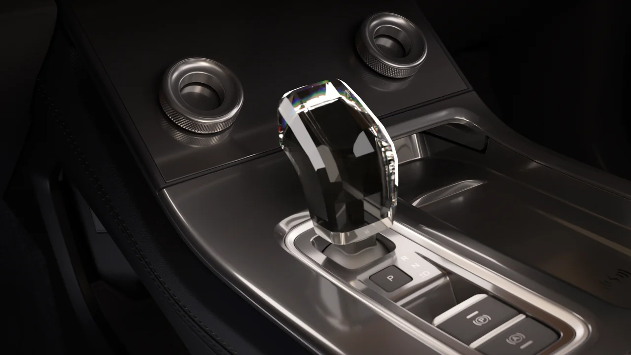 Detalles del S07: Selector y consola central Detalles del S07: Selector y consola central